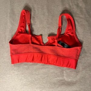 Red VS Pink Sports Bra